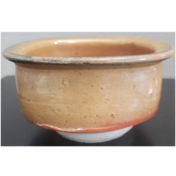 Brown Rust Studio Pottery Small Bowl Planter, Signed Stephen Mickey Portland Or - Picture 3 of 6